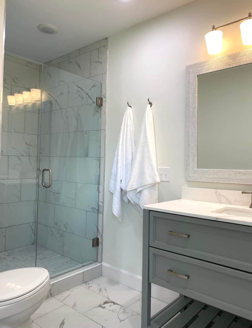 Newly remodeled master bathroom