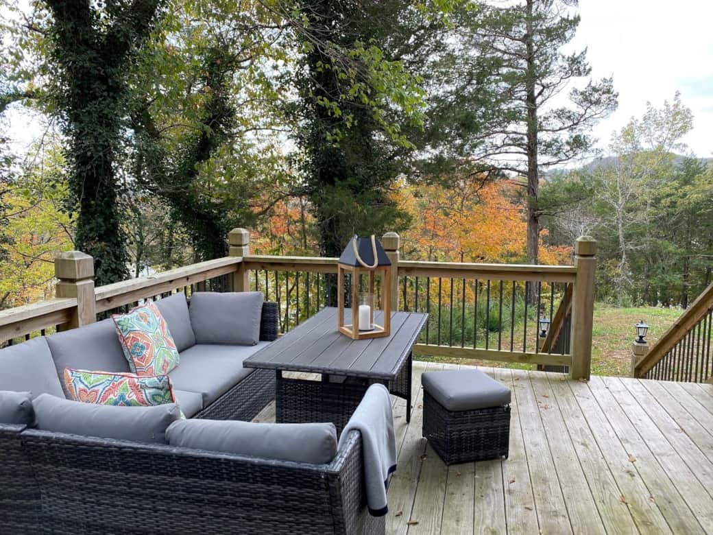 Enjoy the peaceful outdoors on the deck