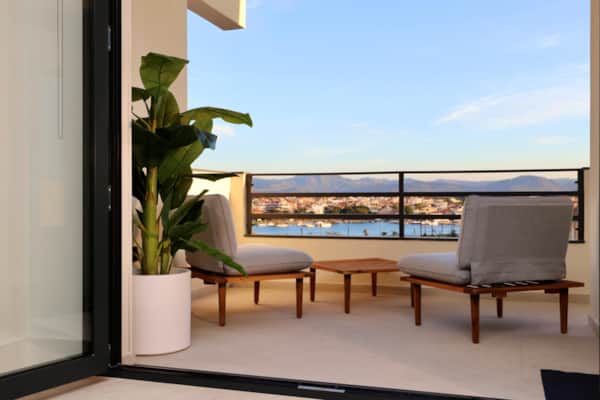 Penthouse Olbia with sea view and parking