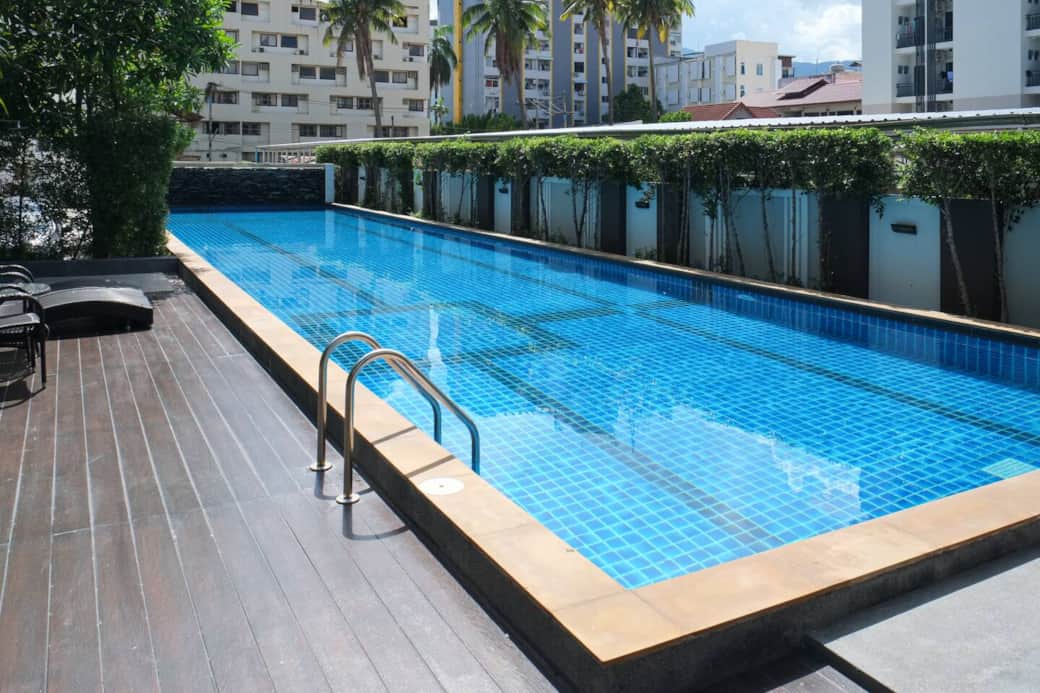 This pool will cool you down after a long day adventure.
