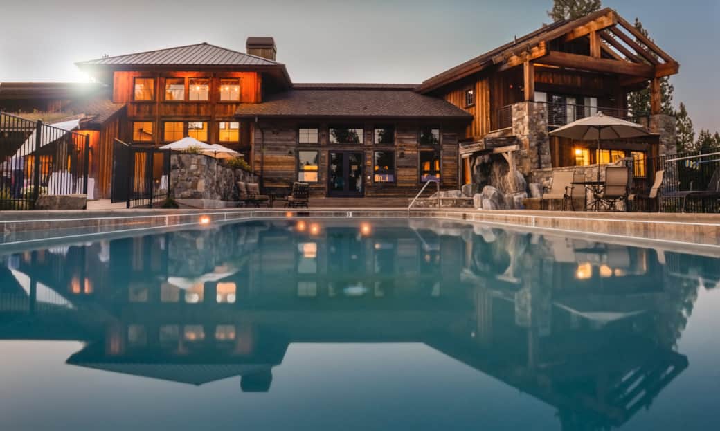 Outdoor heated pool
