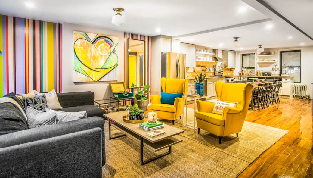 Comfy sofas at Yellow Block