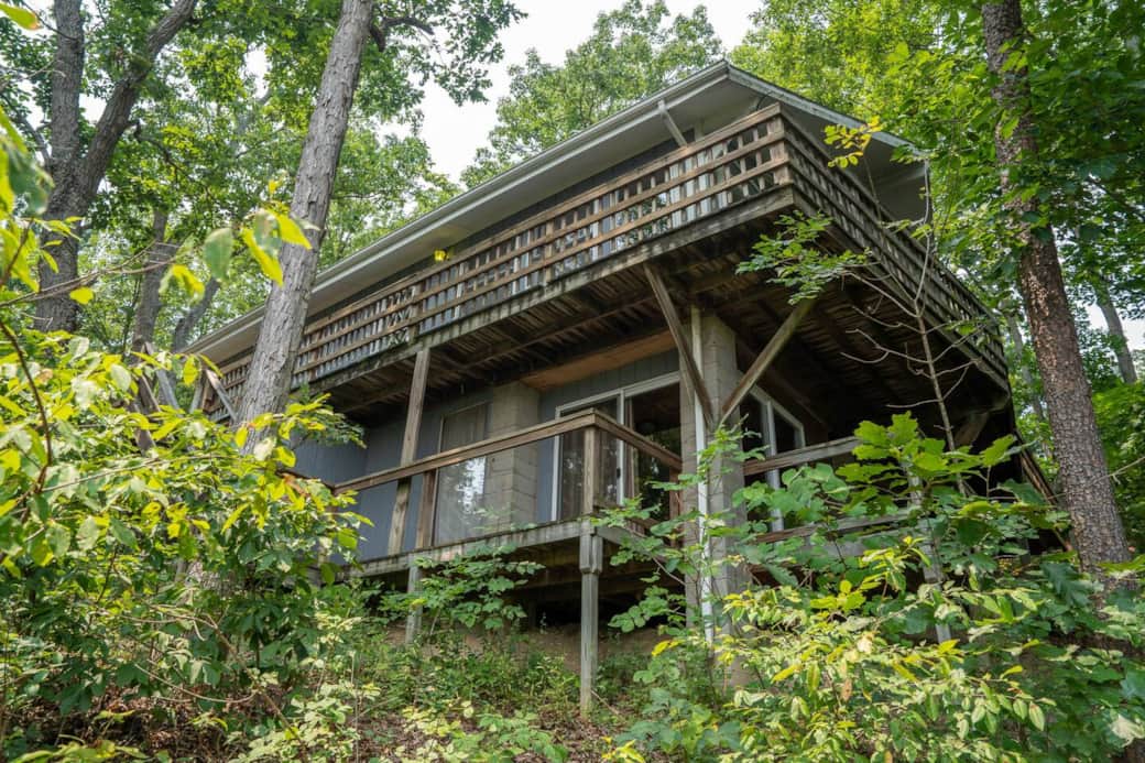 surrounded by woods you'll feel like you're staying in a tree house