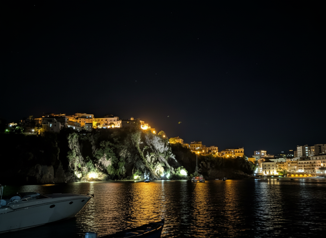 Harbor with old town