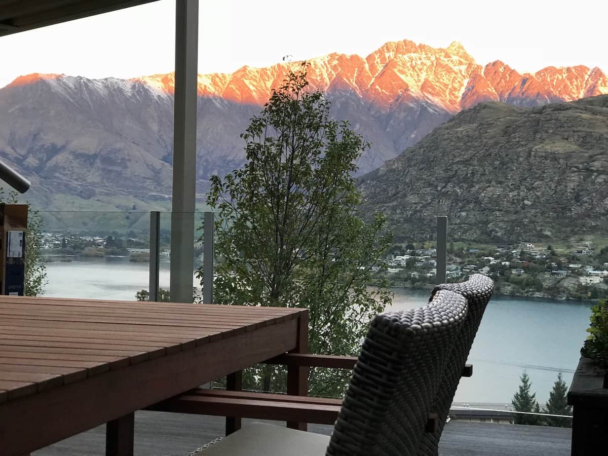 View from outdoor living area