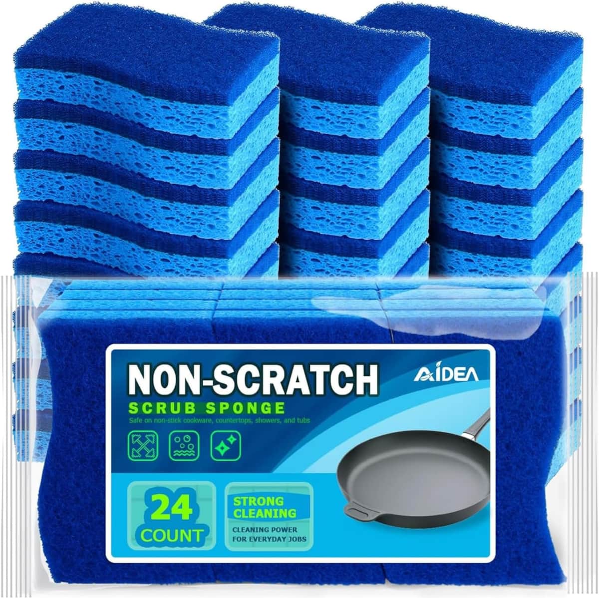 Non-Scratch Scrub Sponges