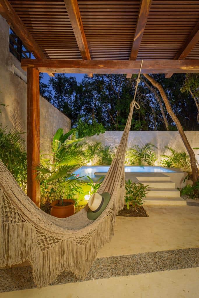 Plunge Pool at night