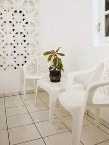 The Apartment Comes With A Small Patio Where You Can Relax And Have A Drink - Entrance.