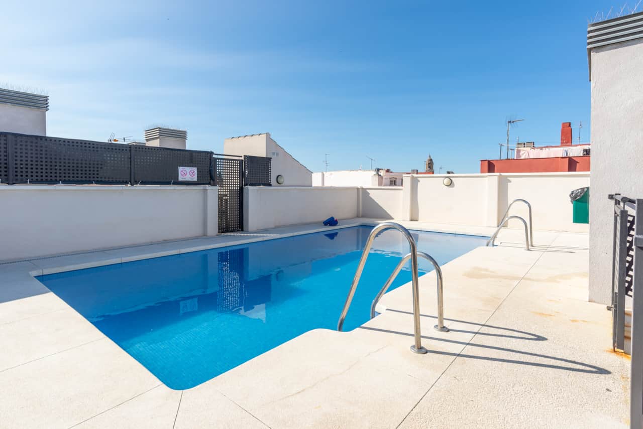 Rooftop pool open all year, perfect for a refreshing swim.