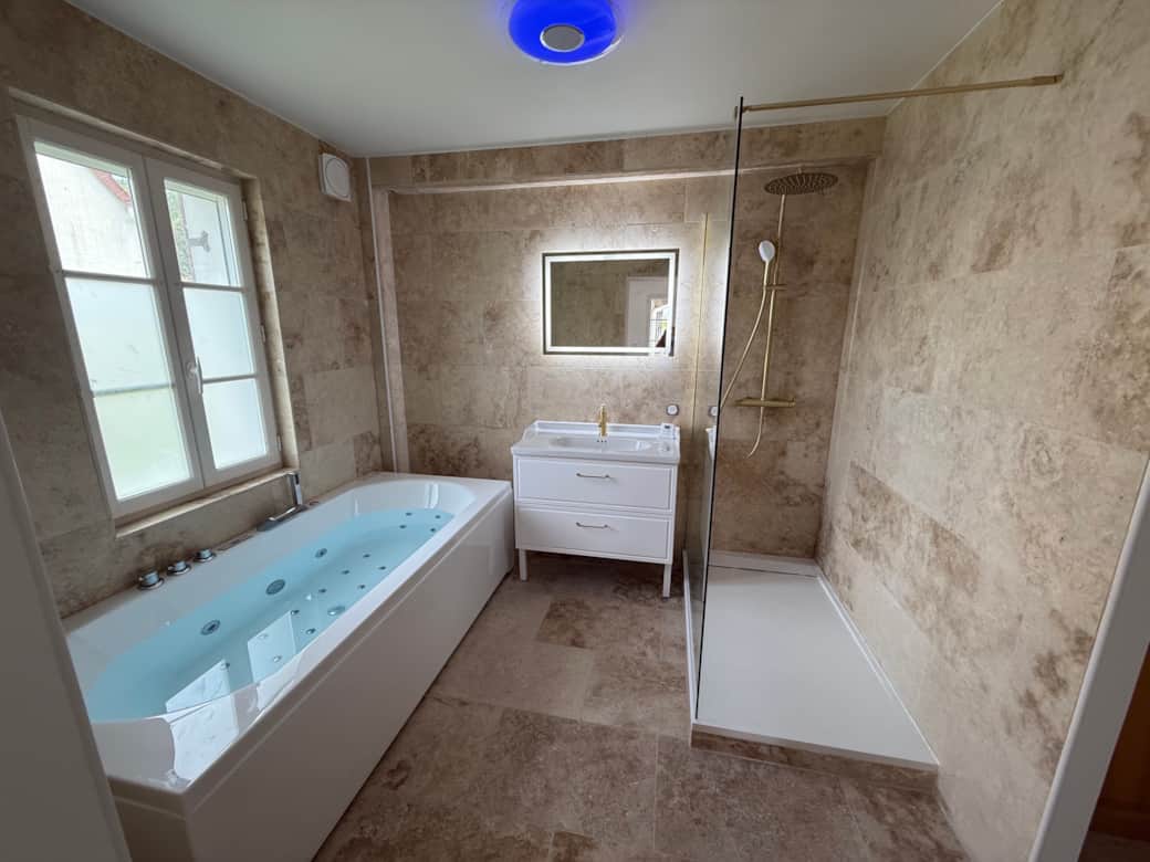 salle de bain travertin salle de bain travertin