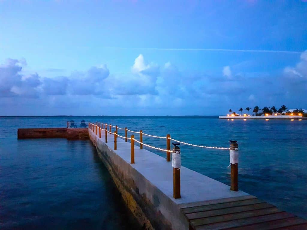 Dock at night