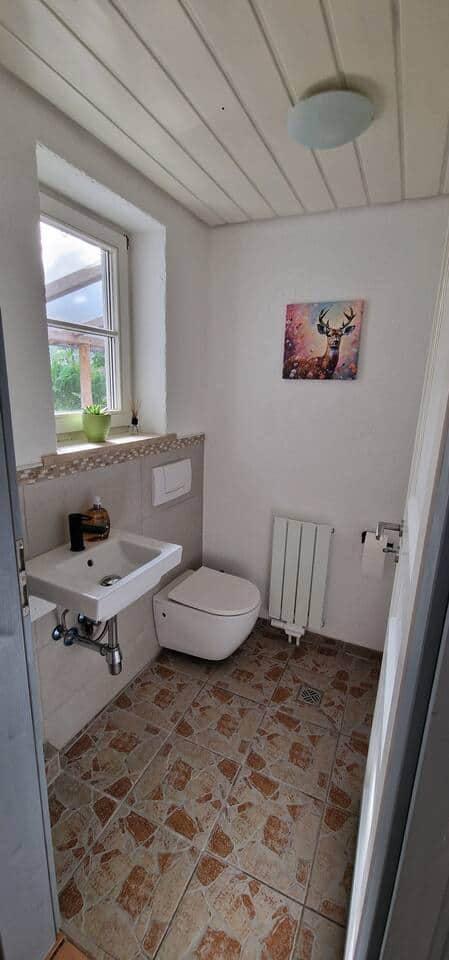 Gäste WC in der Ferienwohnung Beckenhölzle Gäste WC in der Ferienwohnung Beckenhölzle