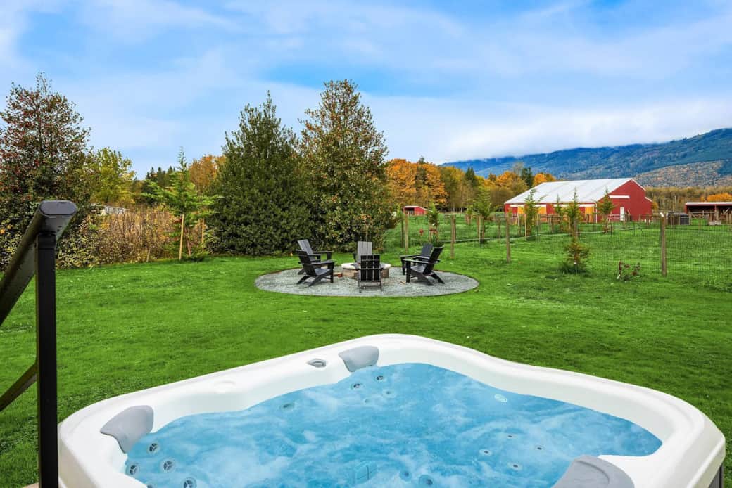 Outdoor Hot Tub and Fire Pit Outdoor Hot Tub and Fire Pit