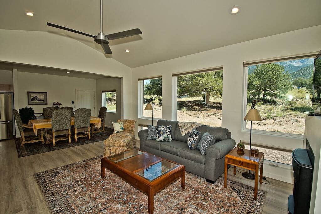 Downstairs Living Area with Foldout Couch