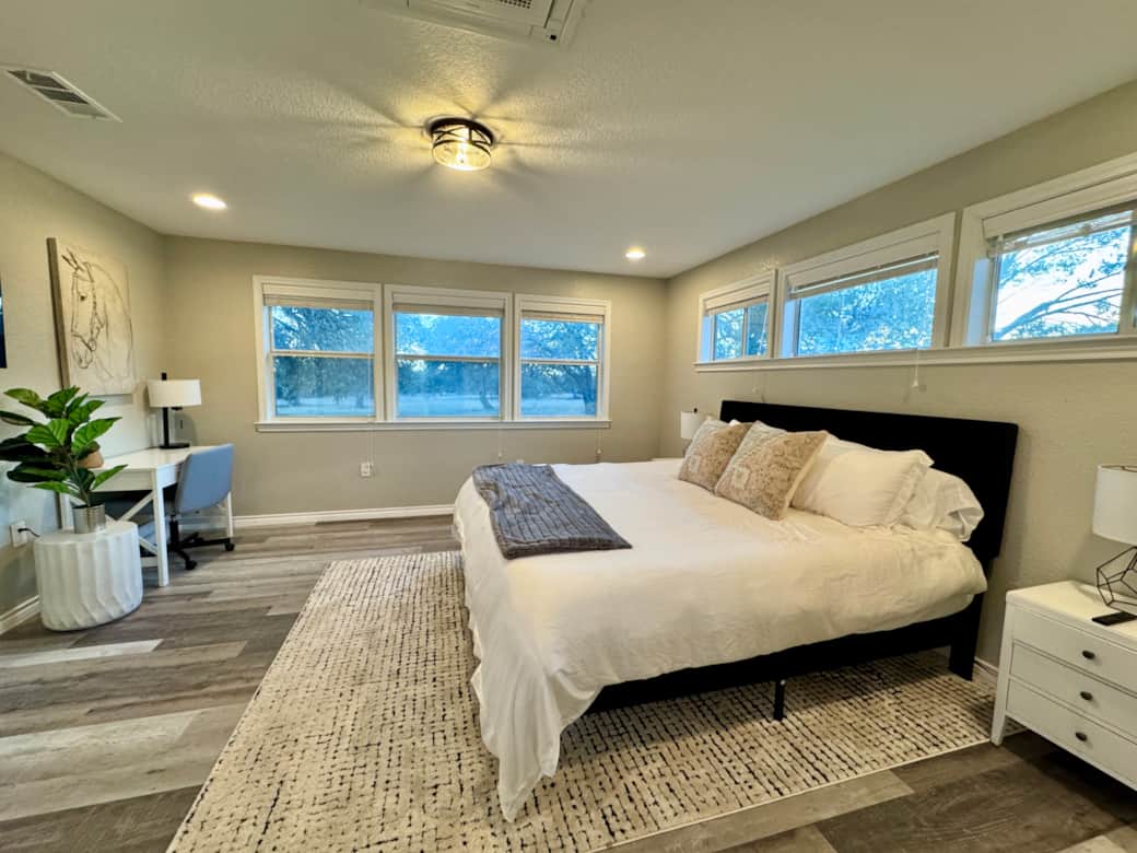 Primary Bedroom- Kind Bed