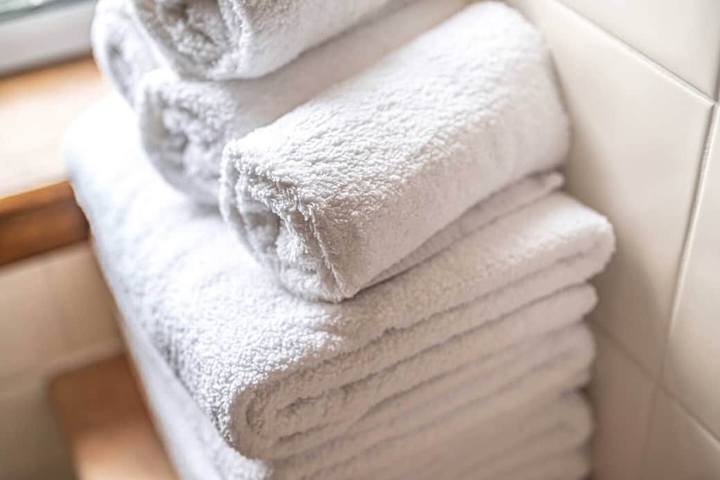 Luxurious fluffy towels