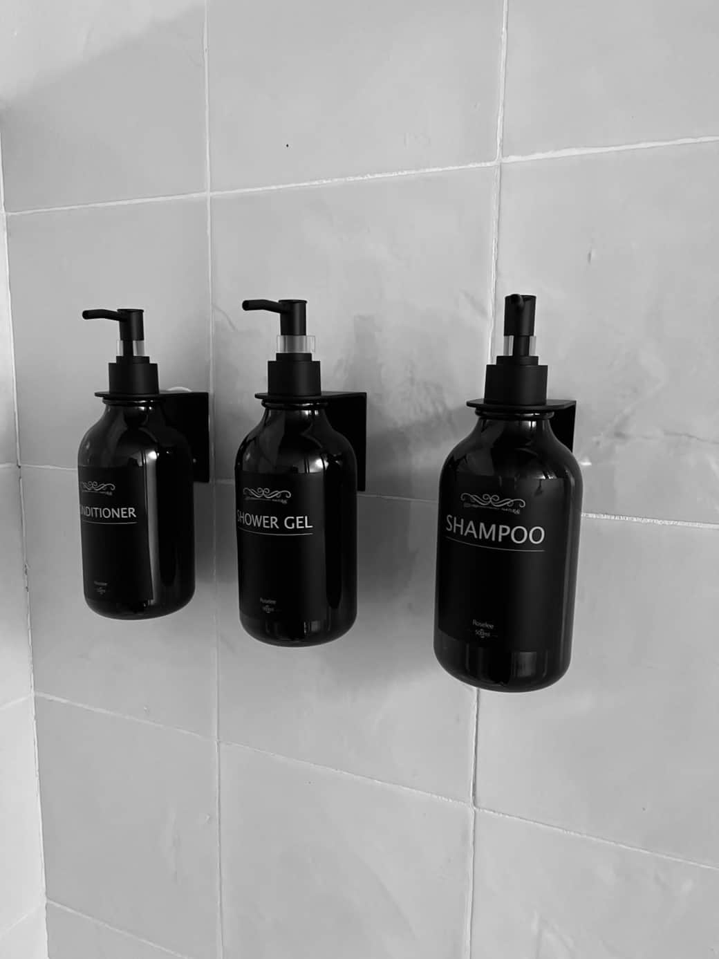 Gel, champú y acondicionador