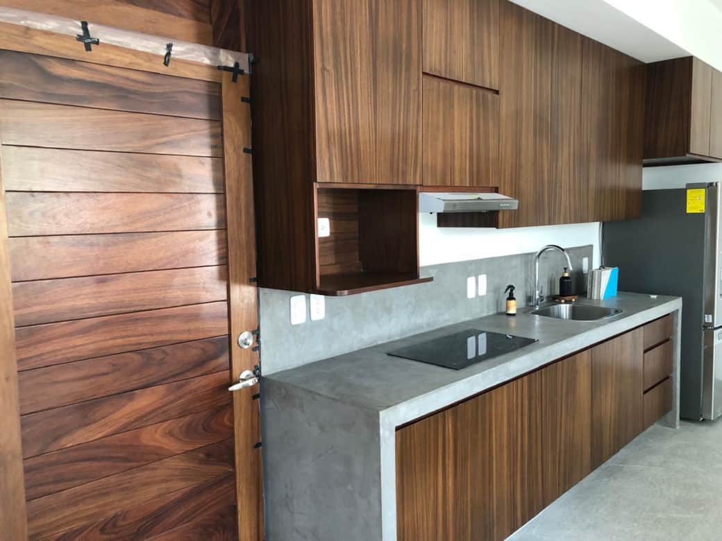 Modern kitchen perfect for easy vacation meals.