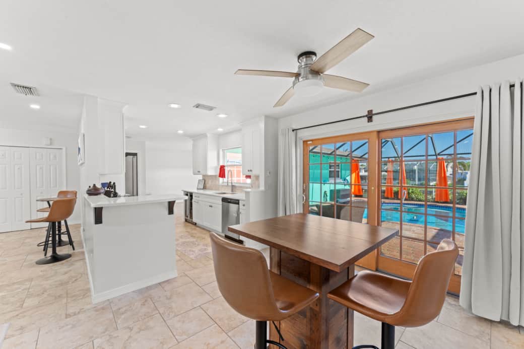 Open Dining Kitchen