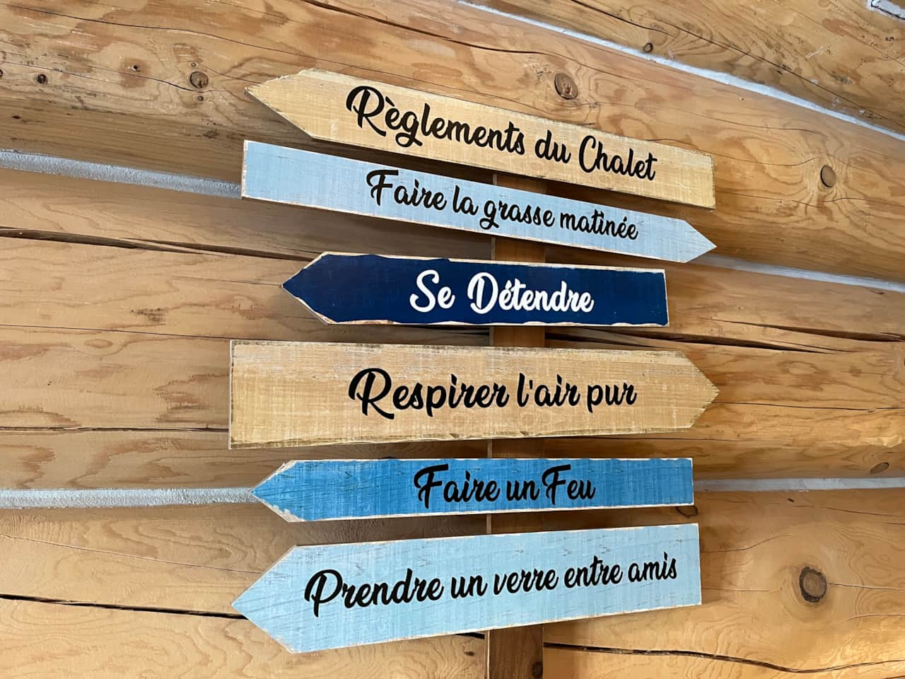 Règlements du chalet ;-)