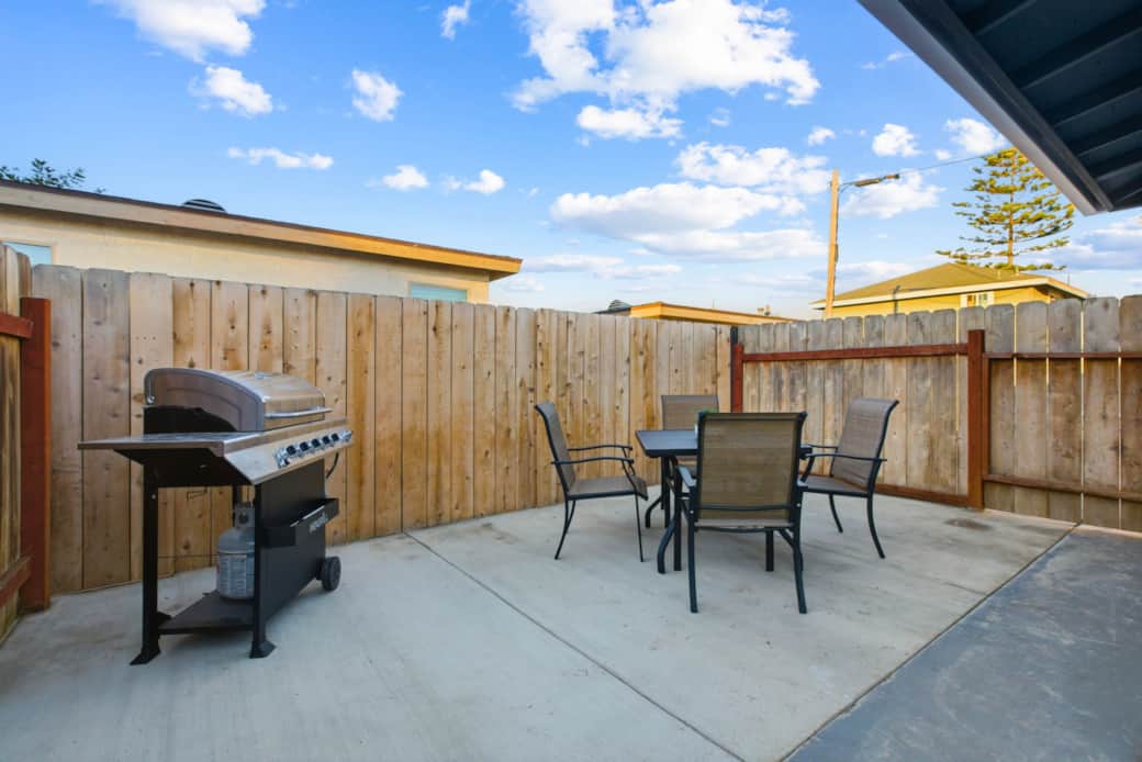 Grill & Outdoor Seating Area perfect for gatherings Grill & Outdoor Seating Area perfect for gatherings