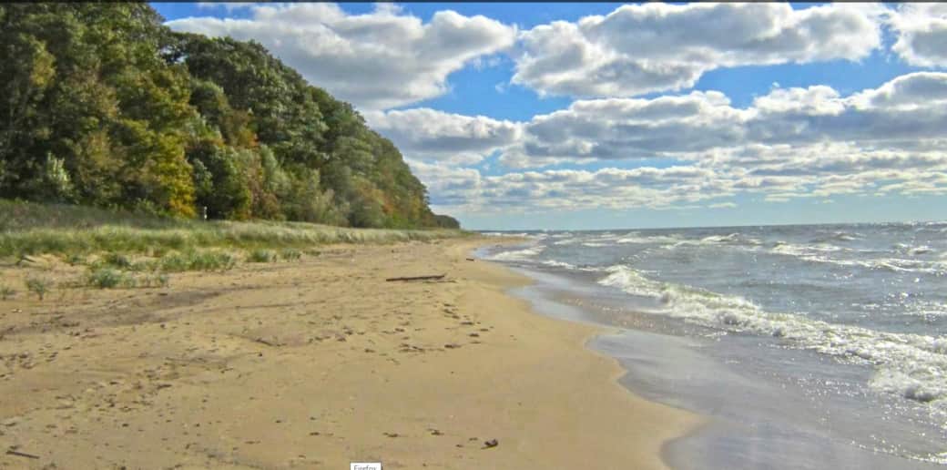 Walk to this beach at Wau-K-Na, North Tract