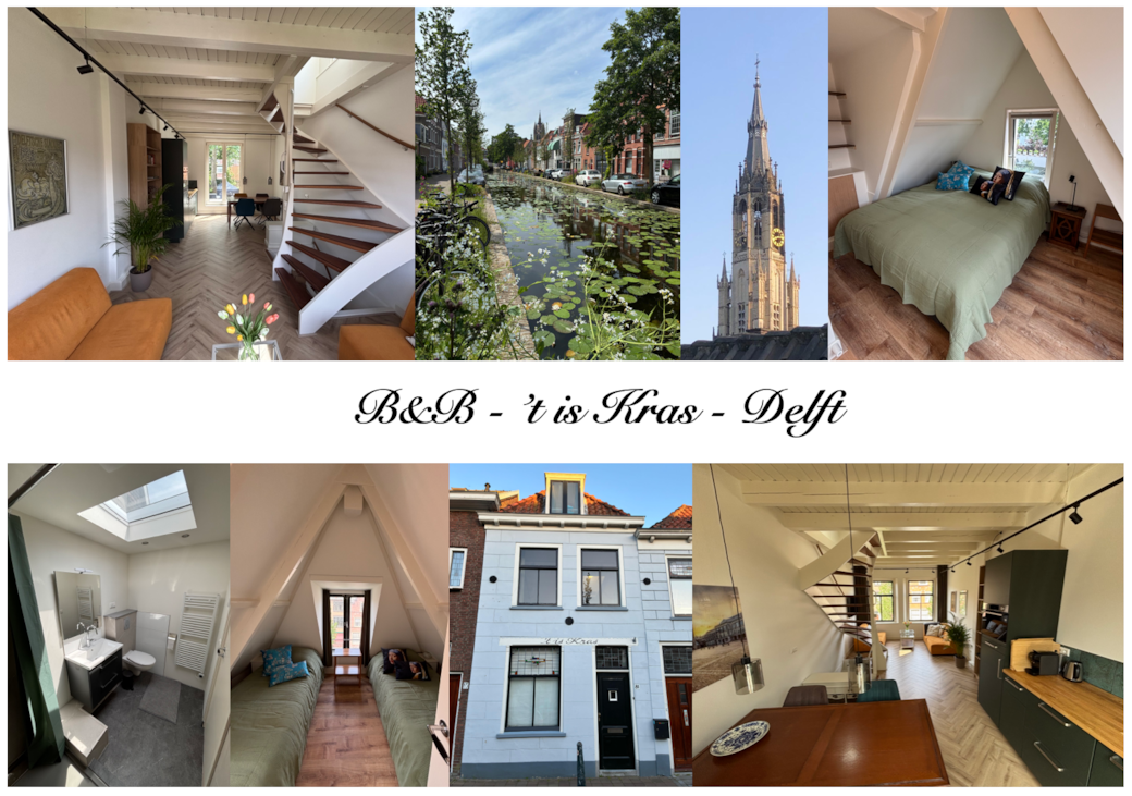 Bed and Breakfast - 't is Kras - Delft