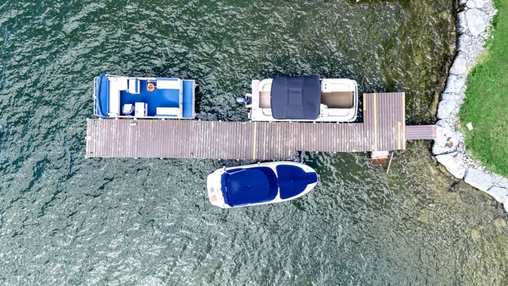 Boat dock last space on right