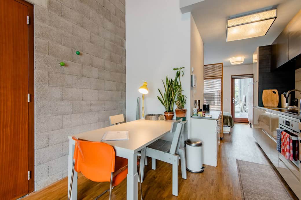 Dining and kitchen