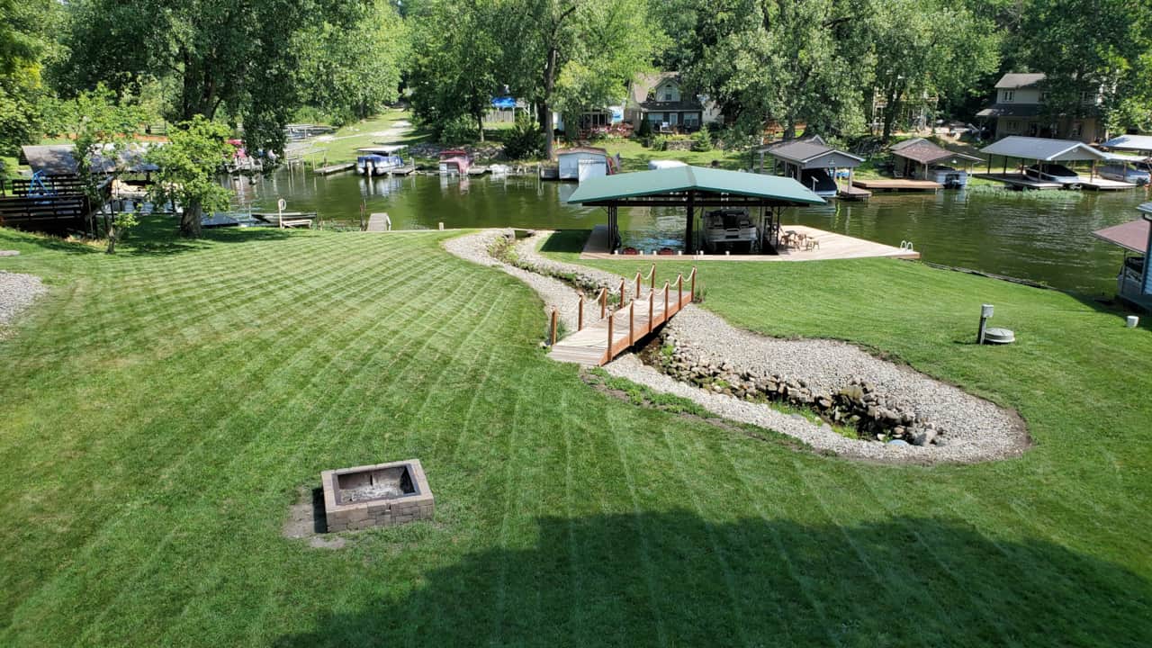 View of the Back Yard from the Deck