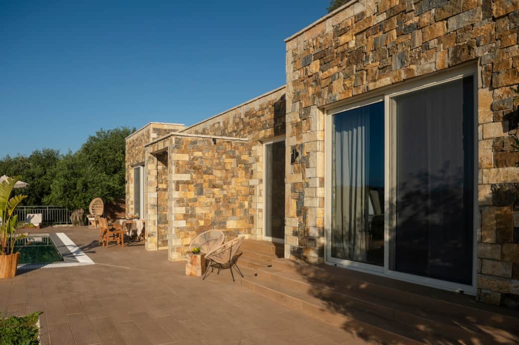 The villas terrace flows into the landscape, inviting you to step barefoot into bliss. The villas terrace flows into the landscape, inviting you to step barefoot into bliss.