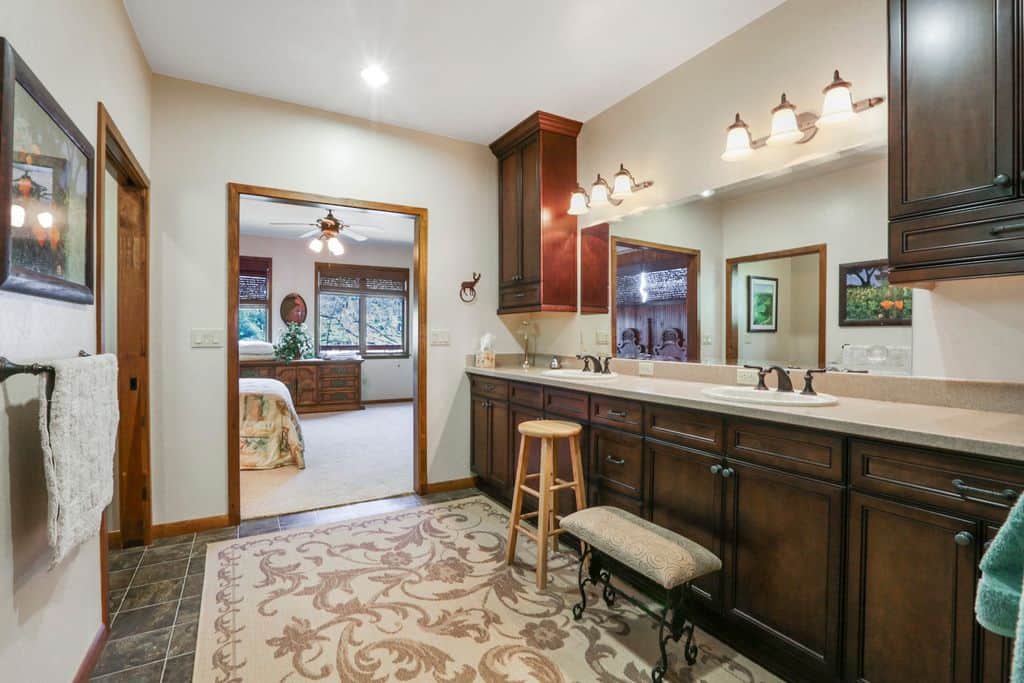 Spacious Master Bathroom with two Sinks