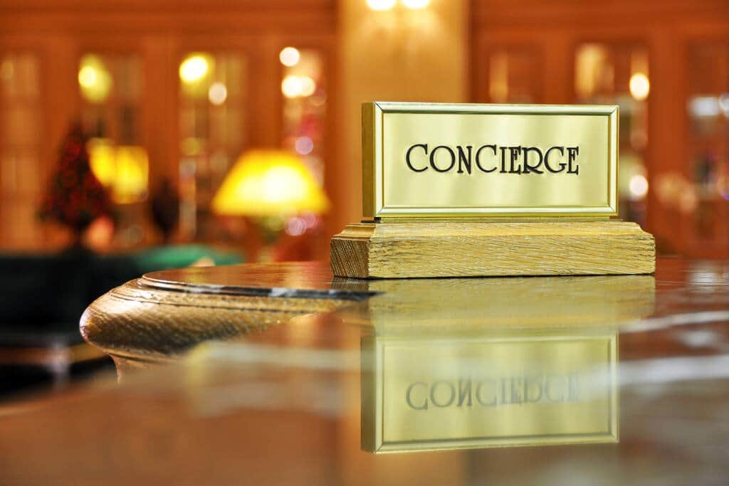Concierge de 8h00 à 20h00