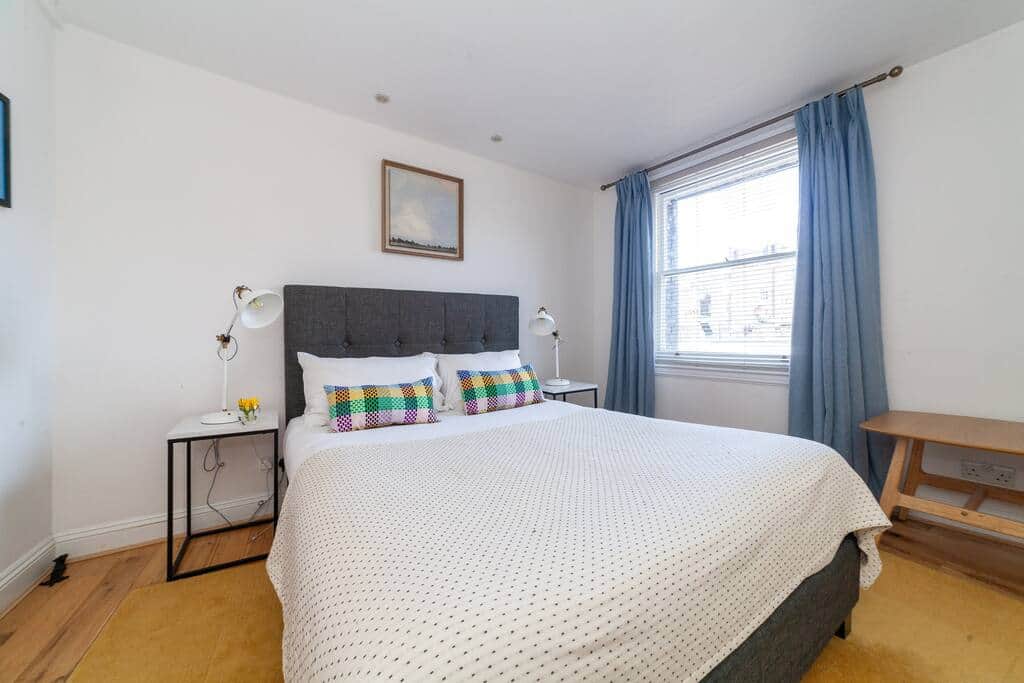 King size bed in bedroom King size bed in bedroom