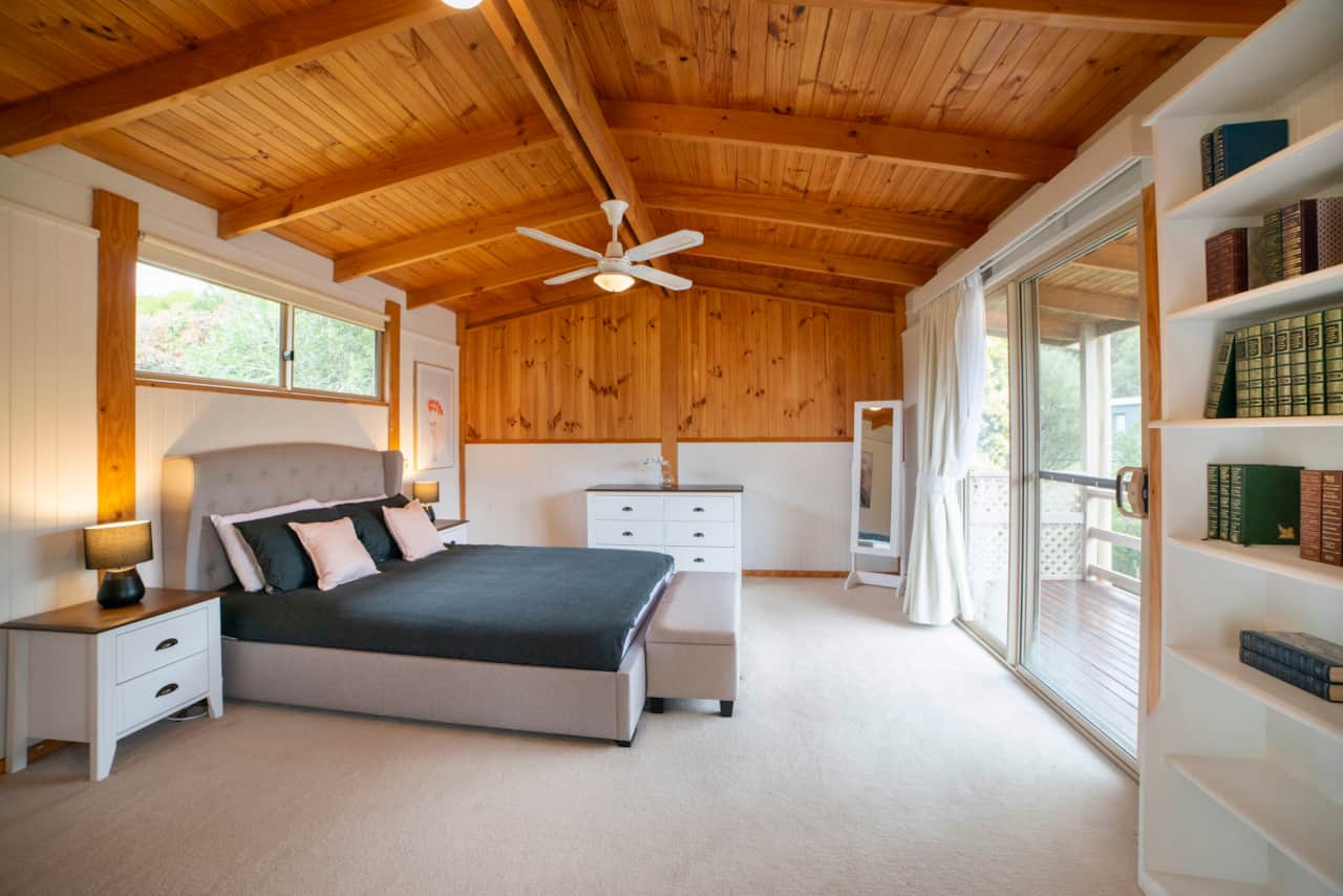 Luxury Master Bedroom: queen bed, deck access. Serene retreat!