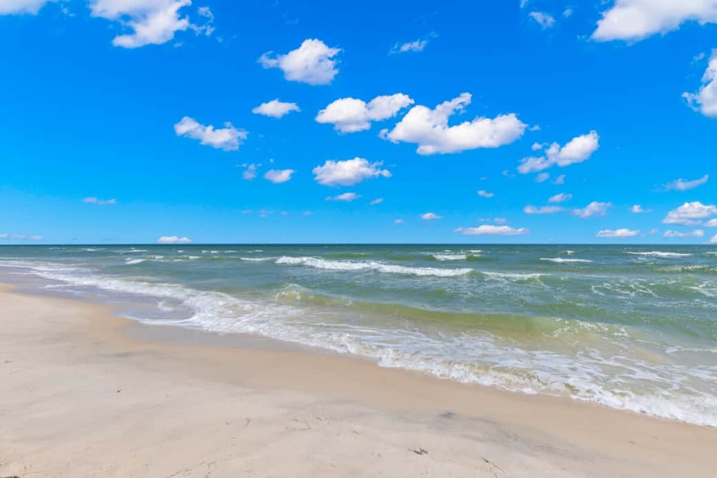 Private beachfront in front of the home for this community only - no public beach access.