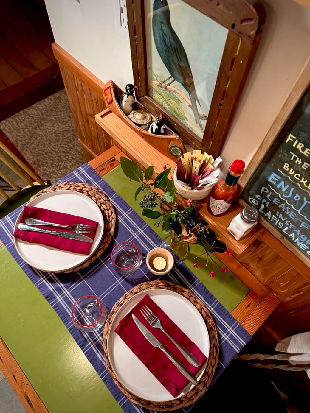 Whidbey Island Cabin Table for Two