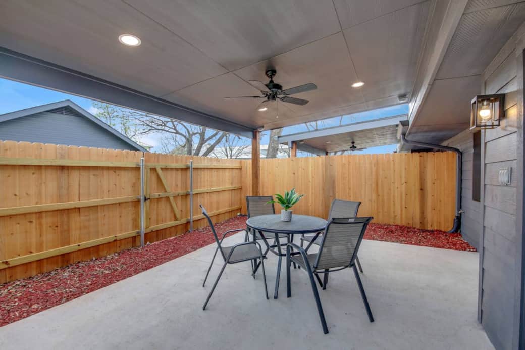 Private patio