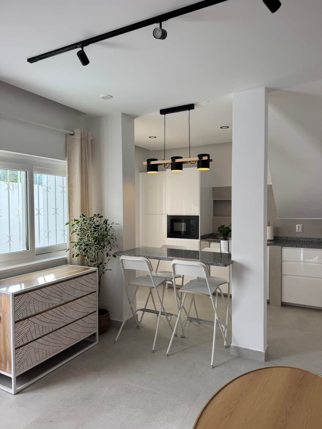 Open-plan dining area