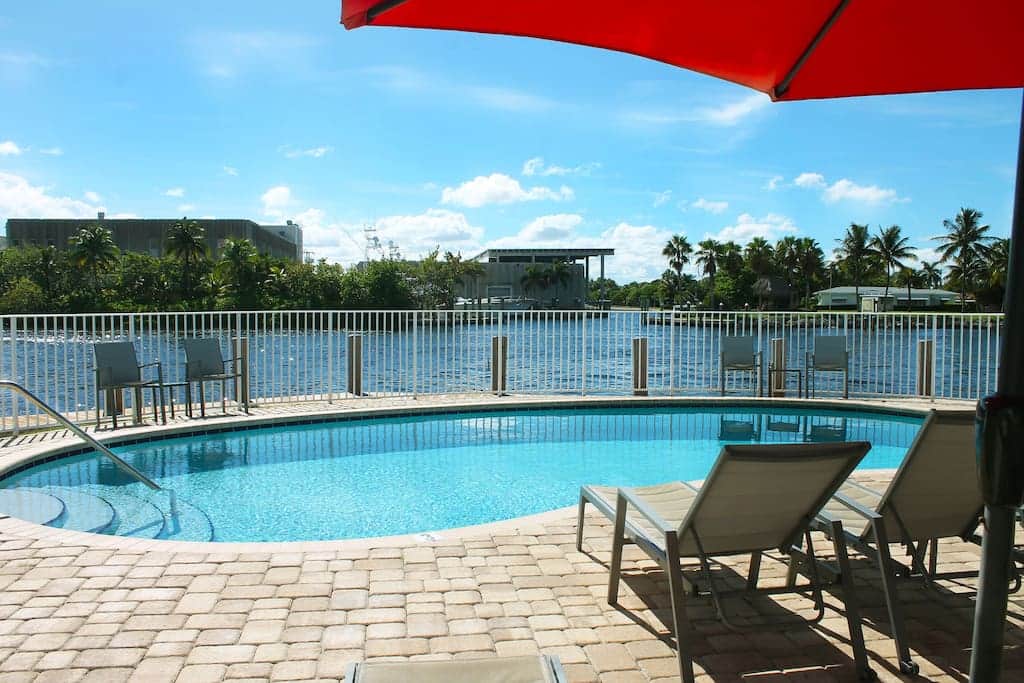 Pool on the water