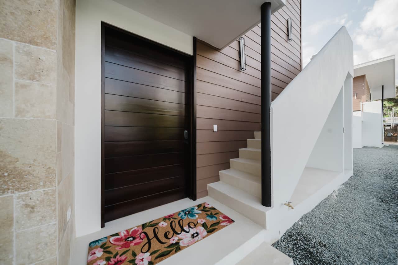 Villa#2 front door and stairs