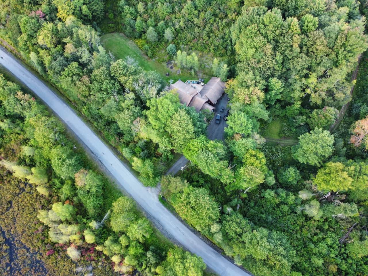 Dutch Hill Retreat – Aerial View of Property