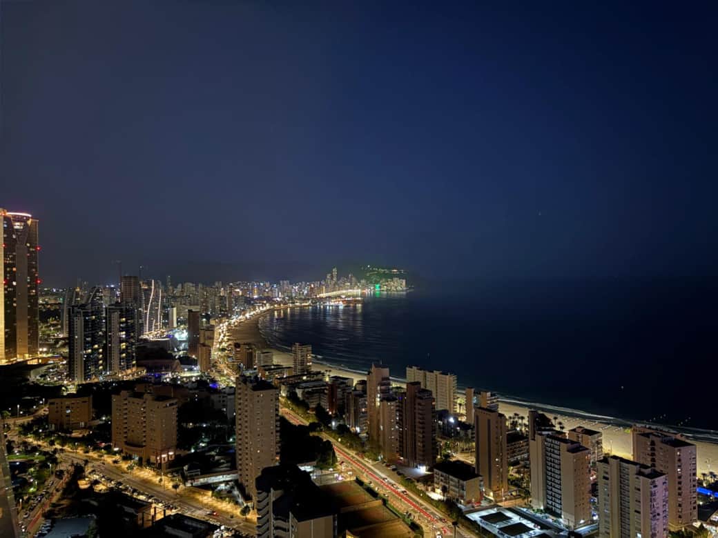Vistas de noche desde la terraza Vistas de noche desde la terraza