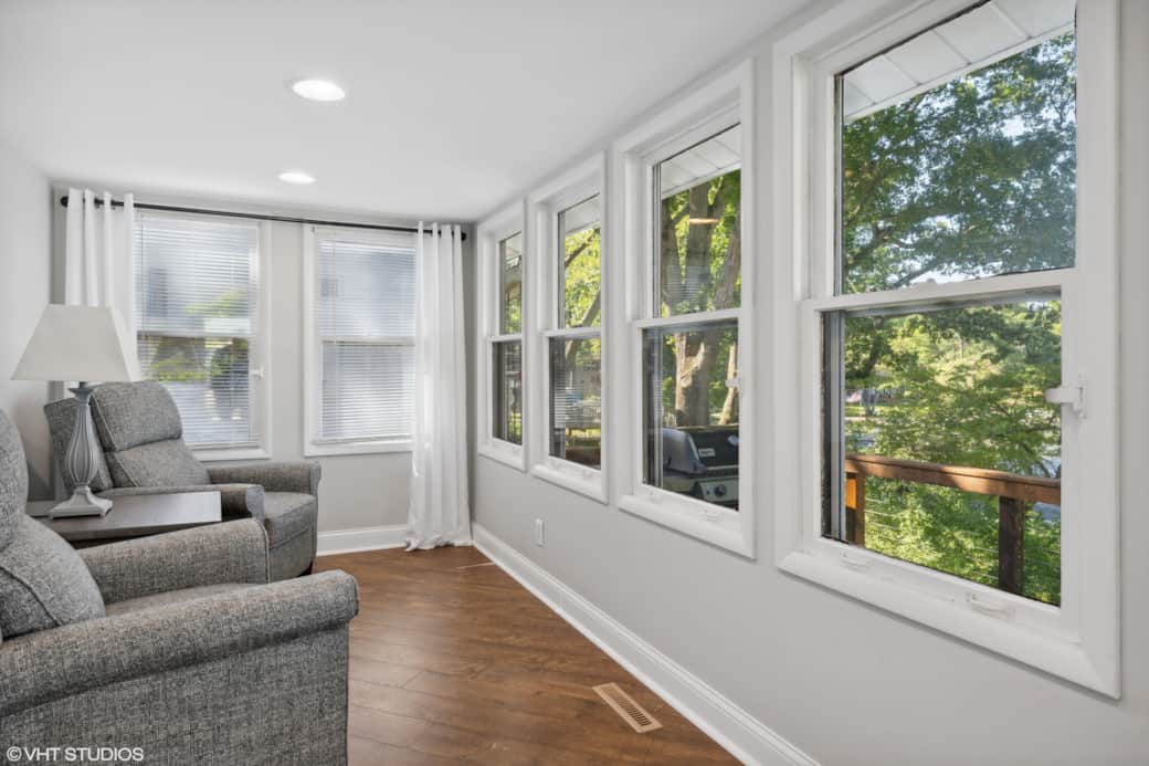Sun Room With Views Of Lake