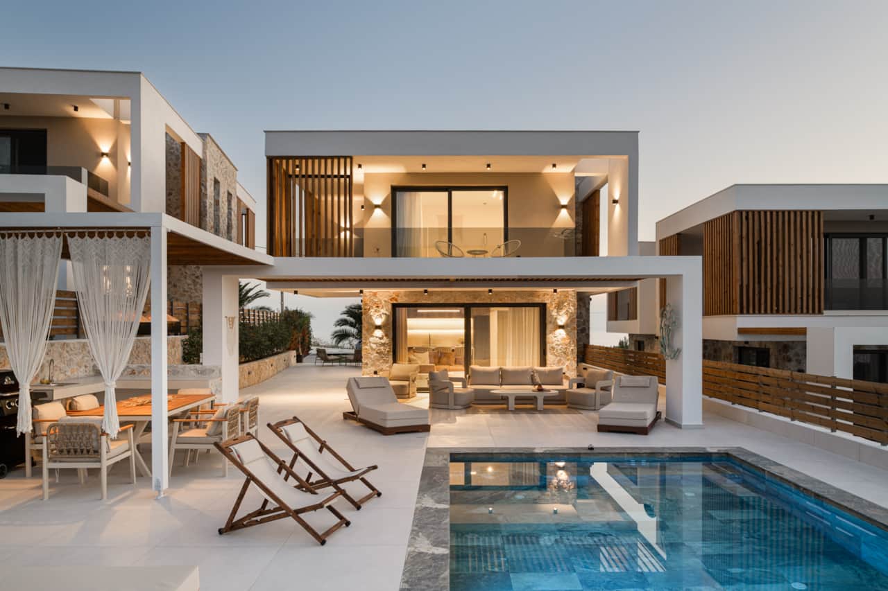 Pool Area Evening