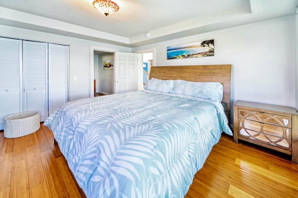 Downstairs guest suite to bathroom