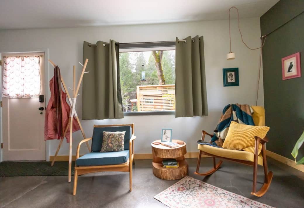 Grab a book and get comfy. The hummingbirds will keep you company.
