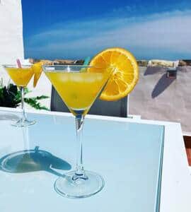 Cocktails on the roof terrace Cocktails on the roof terrace