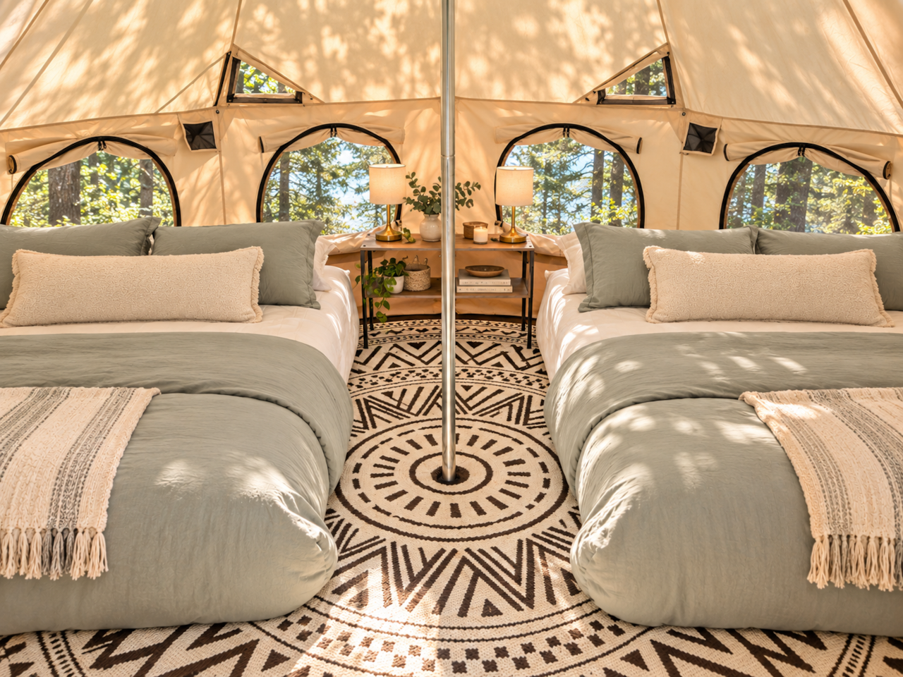 One Queen and One Double Bed for a Comfortable Group Stay