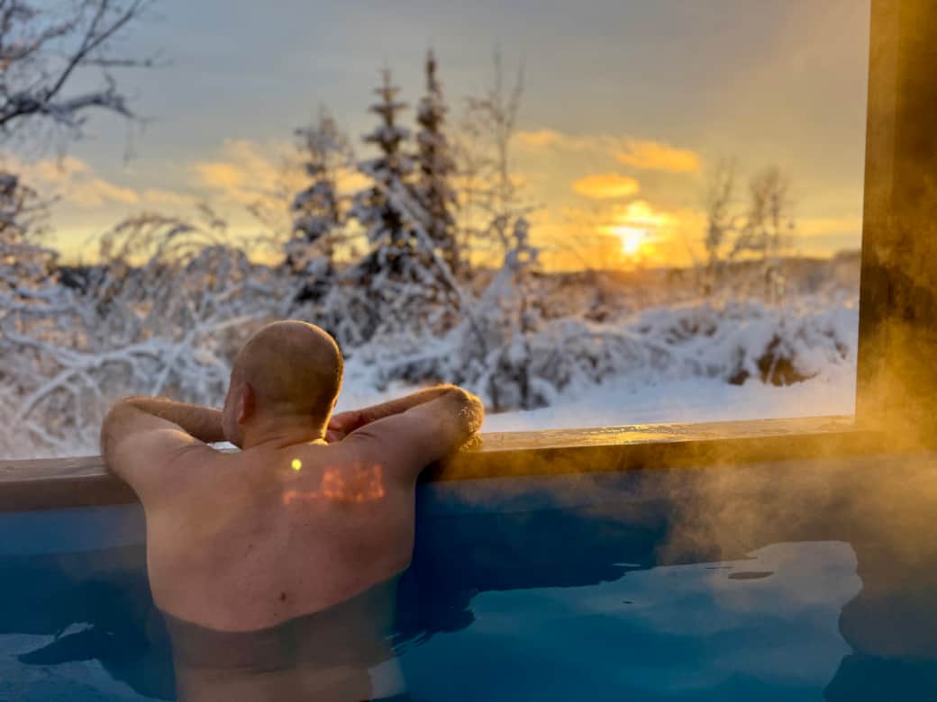 Sunset from the spa